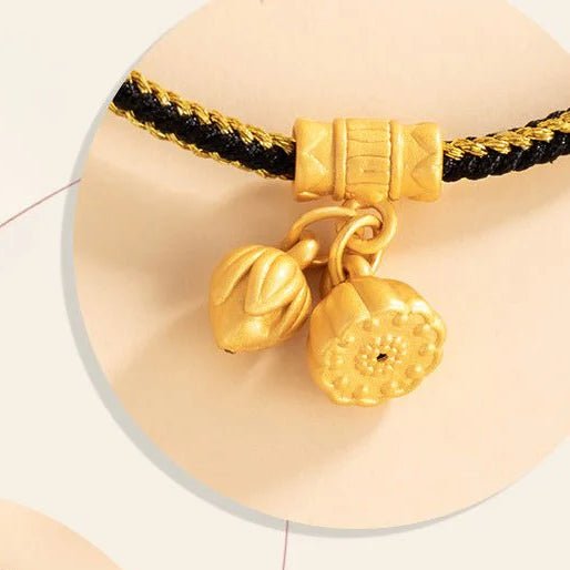 Romantic & Blessed Red String Bracelet: Lotus Agate 925 Silver Good Luck | STAR8S - STAR8S