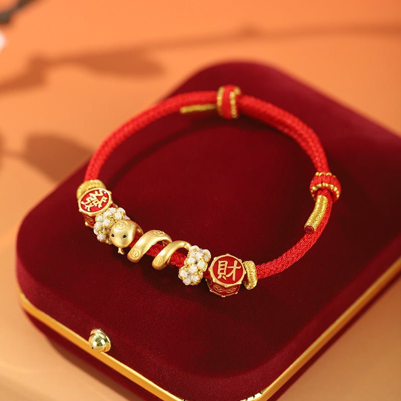 S925 Pure Silver Snake Zodiac Necklace - Prosperity & Good Luck Snake Pendant for Zodiac Year - STAR8S
