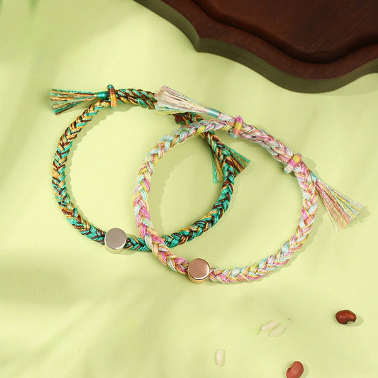 S925 Silver Red String Bracelet Colorful Original Design dragon boat Festival - STAR8S