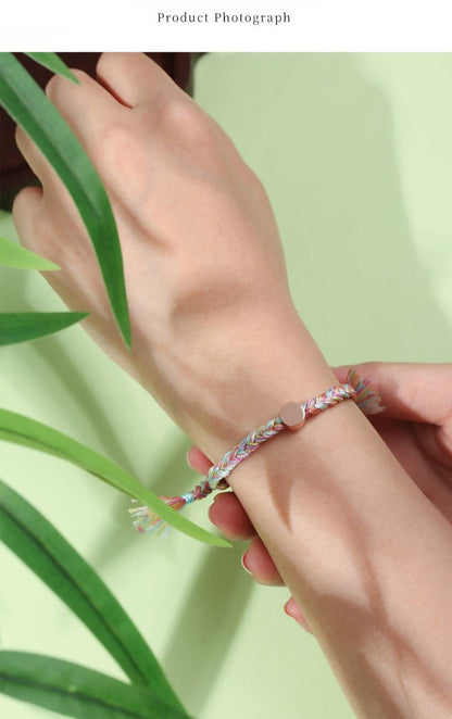S925 Silver Red String Bracelet Colorful Original Design dragon boat Festival - STAR8S