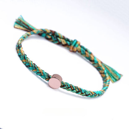 S925 Silver Red String Bracelet Colorful Original Design dragon boat Festival - STAR8S