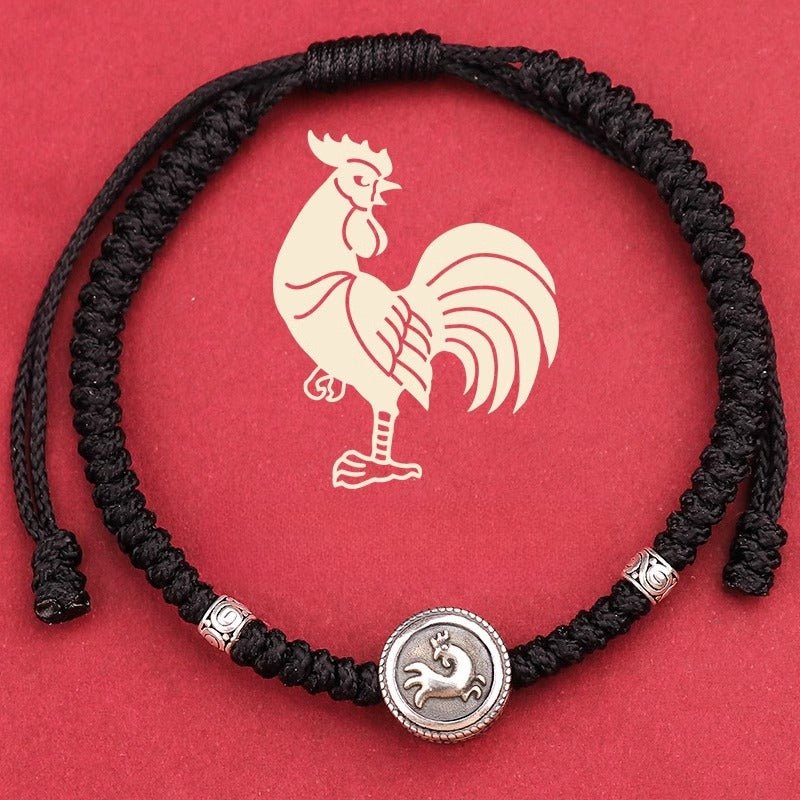 S925 Sterling Silver 12 Zodiac Red String Bracelet – Snake Year 2025 Edition 🐍 - STAR8S
