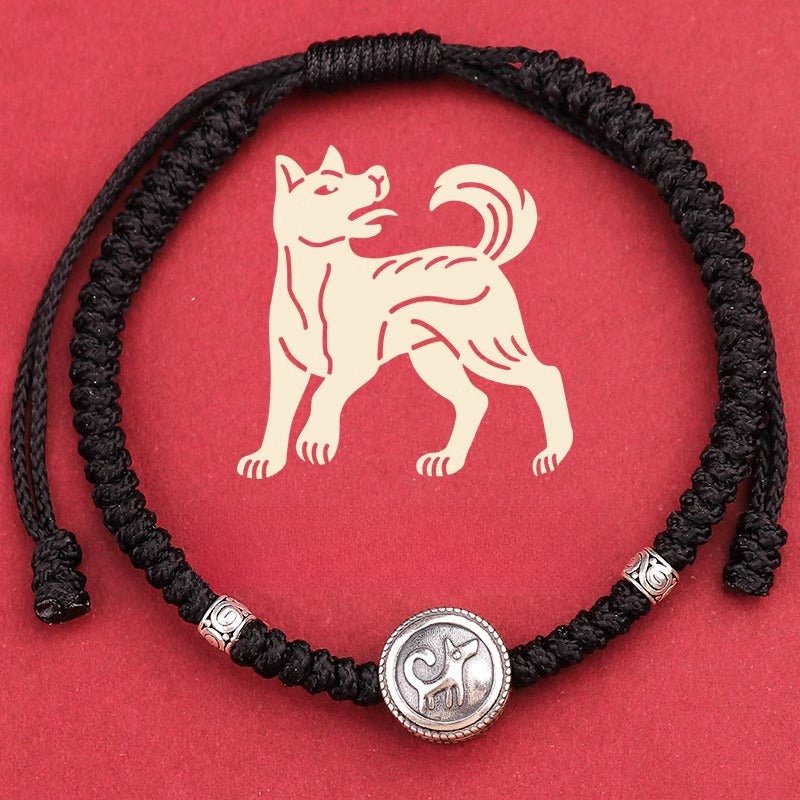 S925 Sterling Silver 12 Zodiac Red String Bracelet – Snake Year 2025 Edition 🐍 - STAR8S