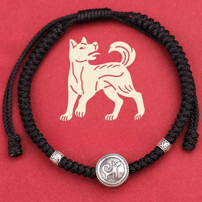 S925 Sterling Silver 12 Zodiac Red String Bracelet – Snake Year 2025 Edition 🐍 - STAR8S