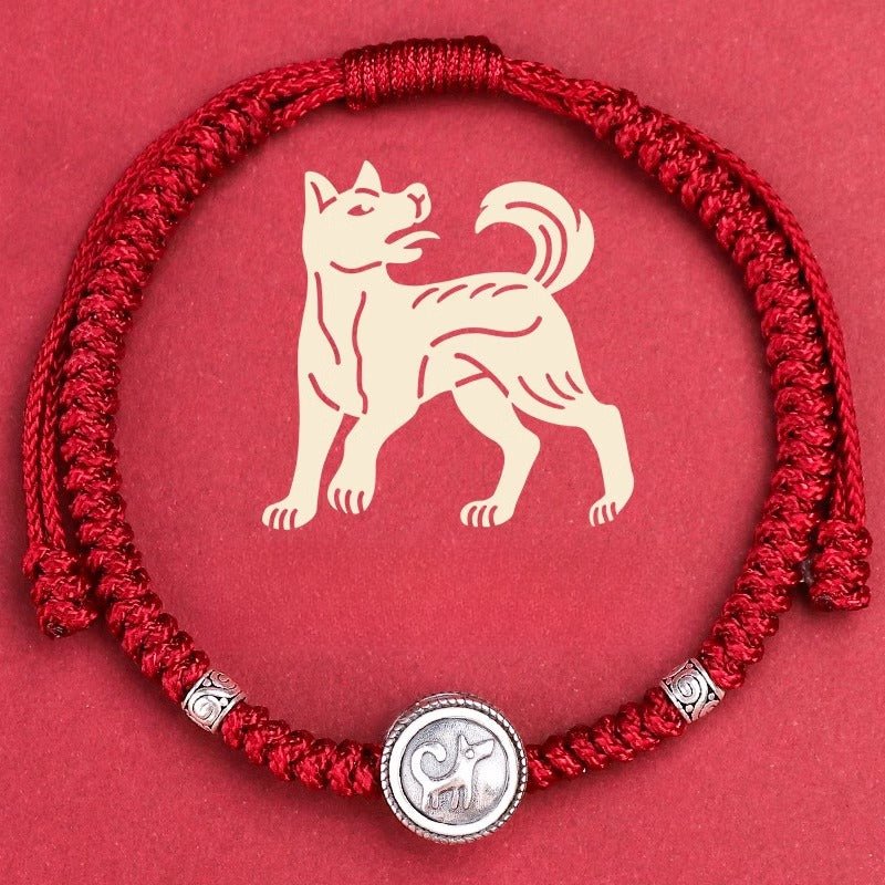 S925 Sterling Silver 12 Zodiac Red String Bracelet – Snake Year 2025 Edition 🐍 - STAR8S