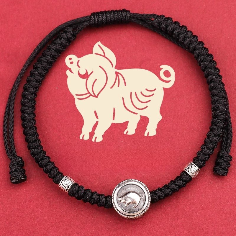 s925 sterling silver 12 zodiac red string bracelet – snake year 2025 edition 🐍 - star8s