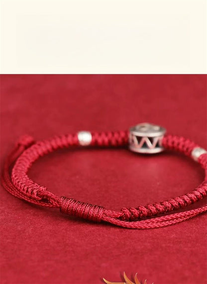S925 Sterling Silver 12 Zodiac Red String Bracelet – Snake Year 2025 Edition 🐍 - STAR8S