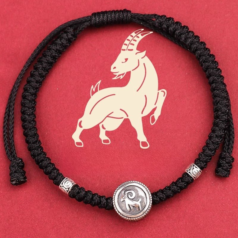 S925 Sterling Silver 12 Zodiac Red String Bracelet – Snake Year 2025 Edition 🐍 - STAR8S
