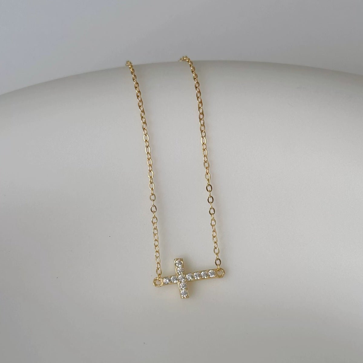 s925 sterling silver 18k gold plated cross bracelet with zircon stones – elegant, versatile, luxury design for women - star8s