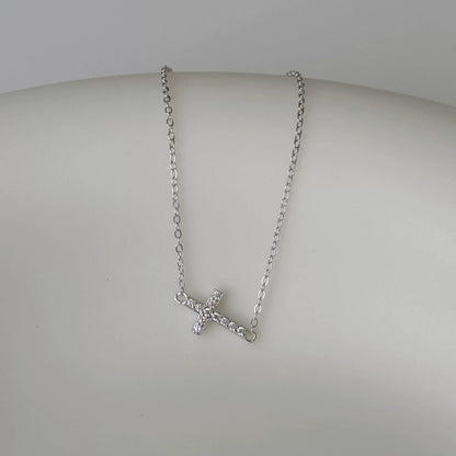 S925 Sterling Silver 18K Gold Plated Cross Bracelet with Zircon Stones – Elegant, Versatile, Luxury Design for Women - STAR8S