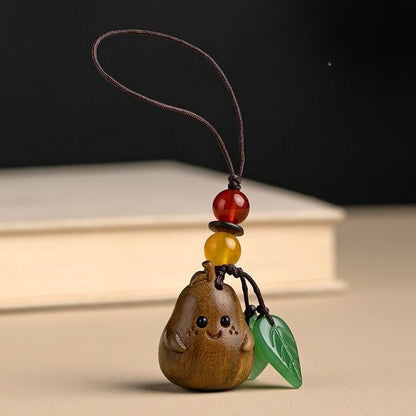 Sandalwood Pear Keychain for Men & Women | Cute Couple Car Key Chain | Mobile Strap Pendant - STAR8S