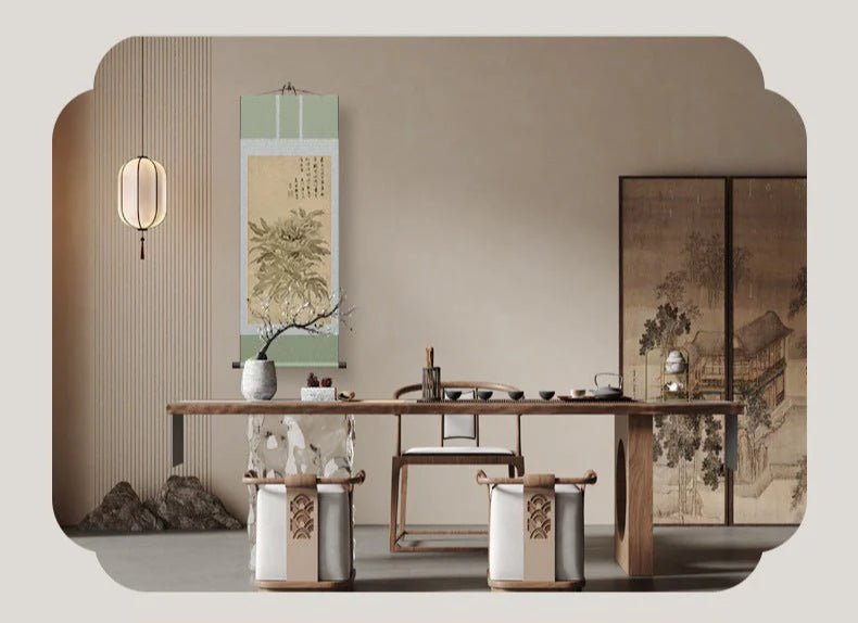 Scroll Painting Chinese: Tang Yin’s Chinese Peony Scroll HD print | STAR8S - STAR8S