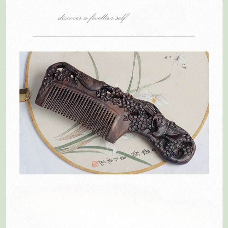 Sink Bao Carved Wood Comb Home Massage & Gift Carved Comb Choice - STAR8S