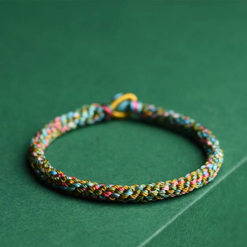 star8s colorful rope lucky hand - crafted braided bracelet: chinese - style lucky accessory for children and adults - star8s