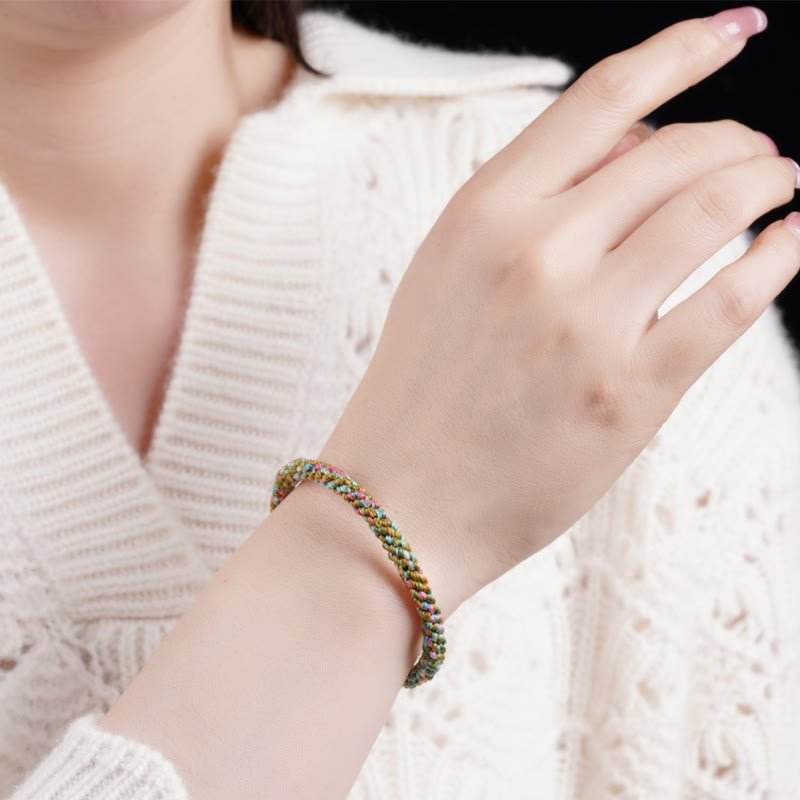 star8s colorful rope lucky hand - crafted braided bracelet: chinese - style lucky accessory for children and adults - star8s
