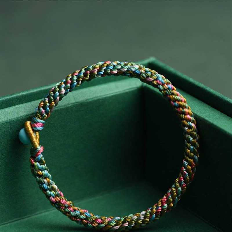 star8s colorful rope lucky hand - crafted braided bracelet: chinese - style lucky accessory for children and adults - star8s