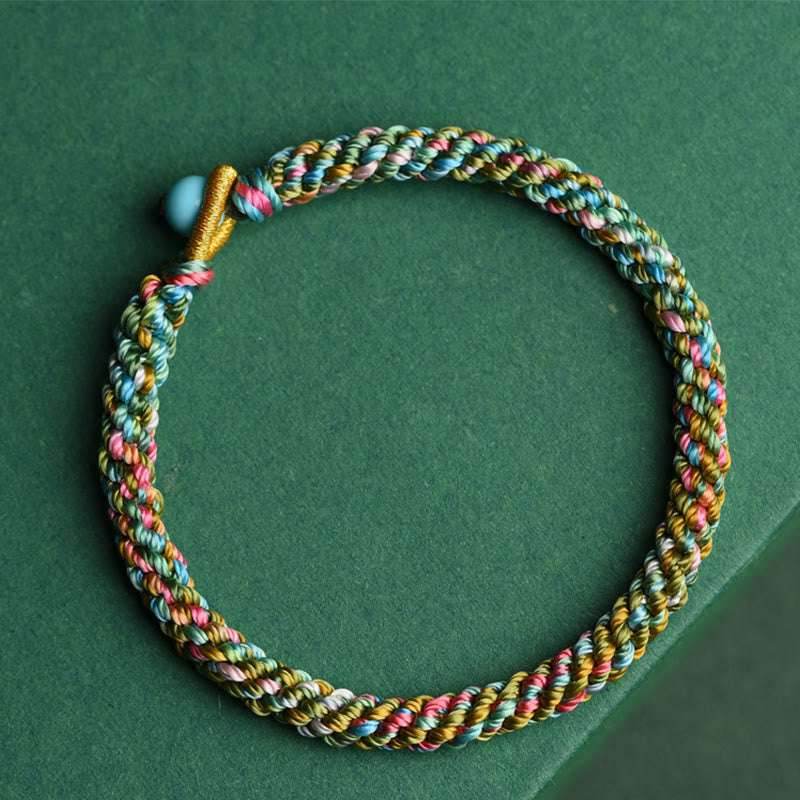 star8s colorful rope lucky hand - crafted braided bracelet: chinese - style lucky accessory for children and adults - star8s