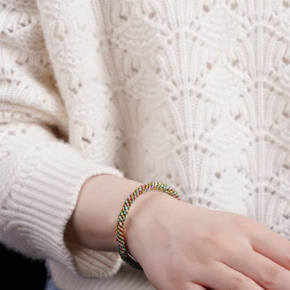 STAR8S Colorful Rope Lucky Hand - crafted Braided Bracelet: Chinese - style Lucky Accessory for Children and Adults - STAR8S