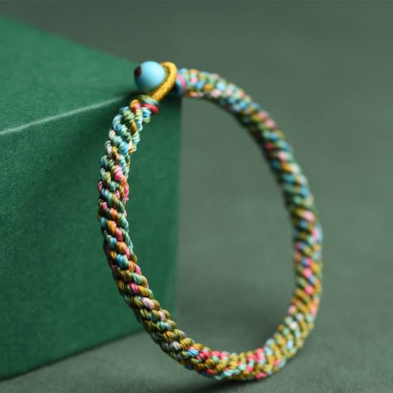 star8s colorful rope lucky hand - crafted braided bracelet: chinese - style lucky accessory for children and adults - star8s