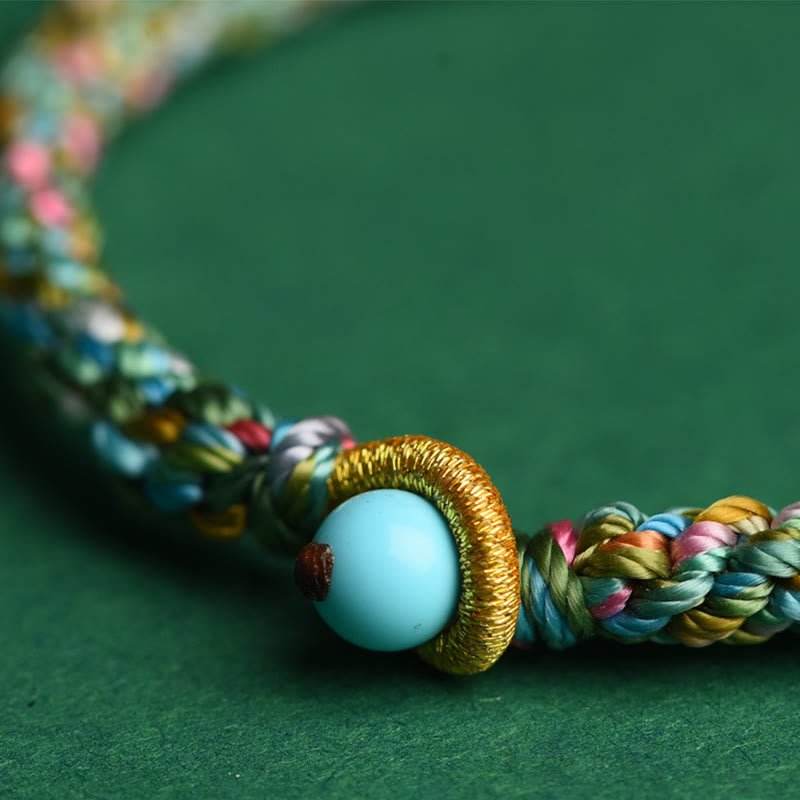 star8s colorful rope lucky hand - crafted braided bracelet: chinese - style lucky accessory for children and adults - star8s