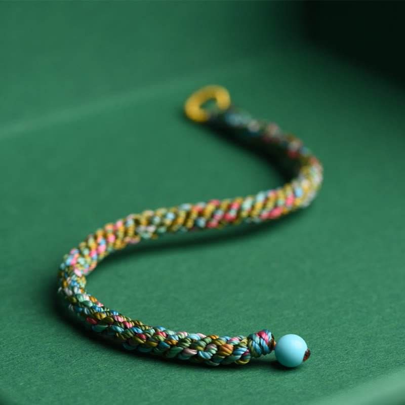 star8s colorful rope lucky hand - crafted braided bracelet: chinese - style lucky accessory for children and adults - star8s
