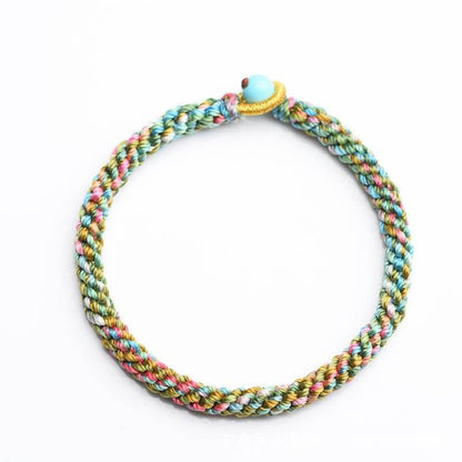 STAR8S Colorful Rope Lucky Hand - crafted Braided Bracelet: Chinese - style Lucky Accessory for Children and Adults - STAR8S