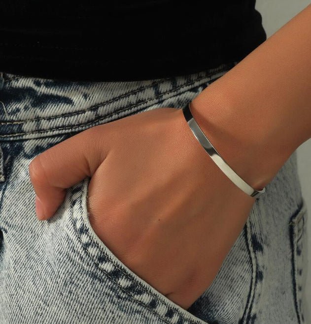 Starry Wide Open Cuff Bracelet for Women – Chic, Elegant, Luxury Metal Bracelet - STAR8S