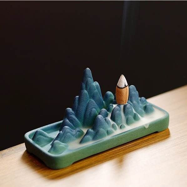 Stylish Mountain Backflow Incense Burner – Unique Craft for Home Use - STAR8S