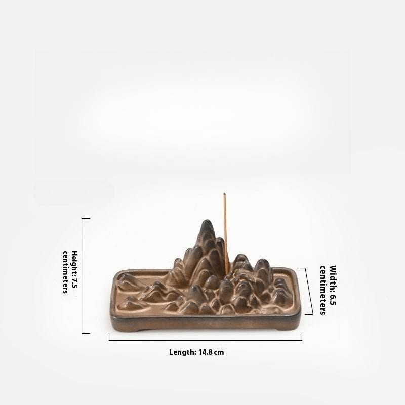 Stylish Mountain Backflow Incense Burner – Unique Craft for Home Use - STAR8S