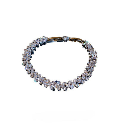 Super Sparkling Zircon Inlay Snap Bracelet Luxury, and Elegant Design for Women - STAR8S