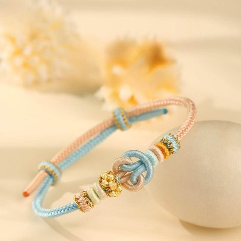 the universe - knot Hand - Woven Rope, Color - block Niche Jewelry for Gifting - STAR8S
