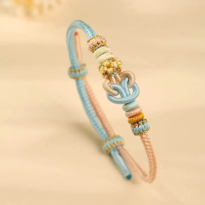 the universe - knot Hand - Woven Rope, Color - block Niche Jewelry for Gifting - STAR8S