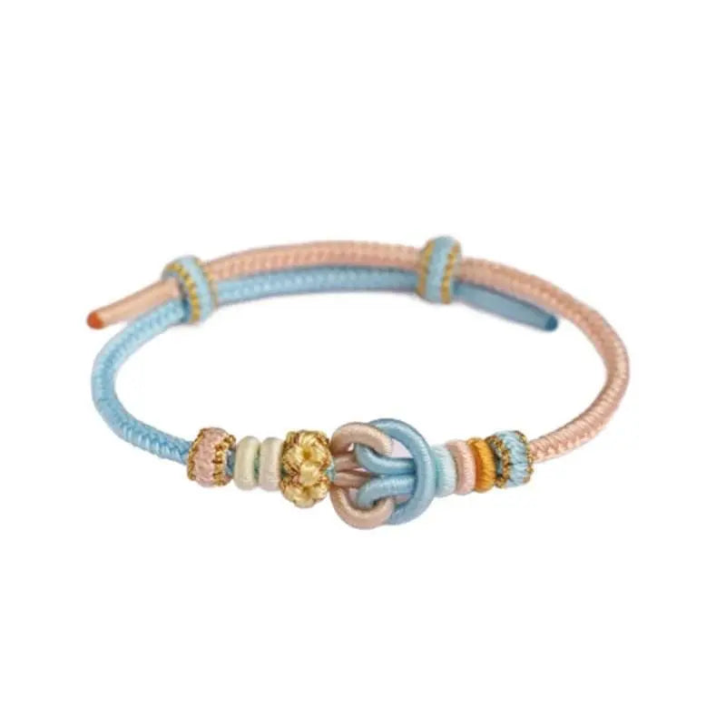 the universe - knot hand - woven rope, color - block niche jewelry for gifting - star8s