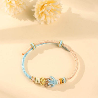 the universe - knot Hand - Woven Rope, Color - block Niche Jewelry for Gifting - STAR8S