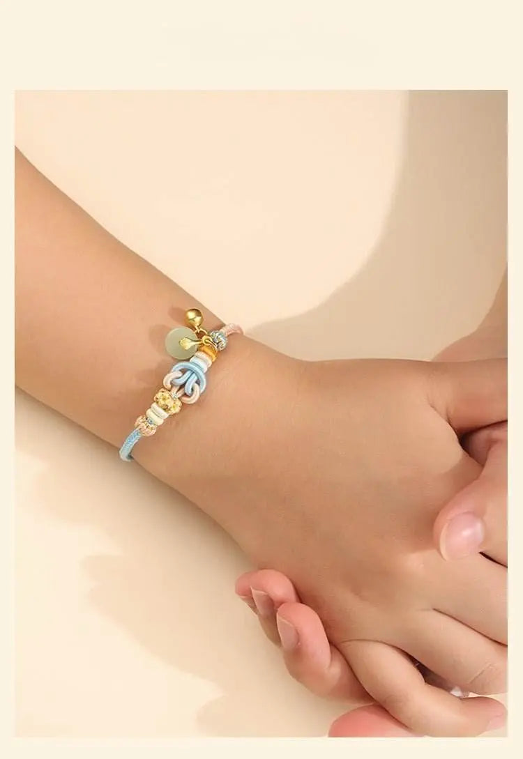 the universe - knot hand - woven rope, color - block niche jewelry for gifting - star8s