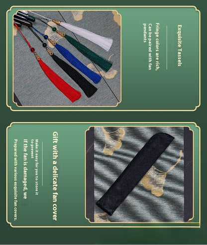 Traditional Chinese Fan - Elegant Bamboo Handheld Fan for Women | Chinese Wind Classical Folding Fan - STAR8S