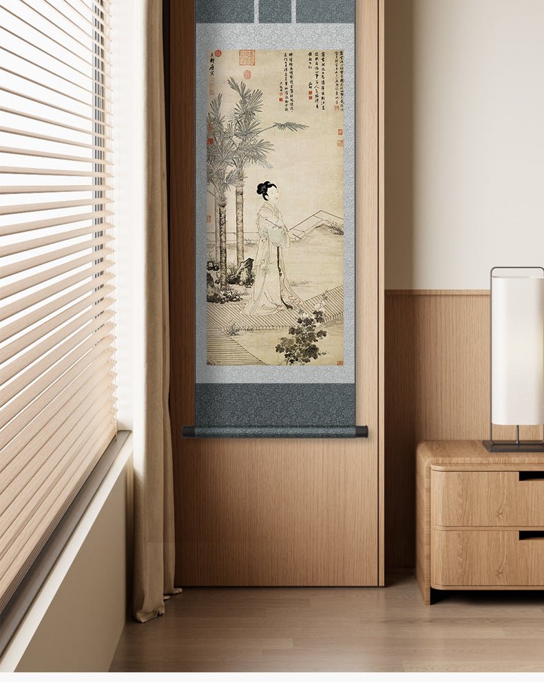 Traditional Chinese Painting: Tang Yin’s Jeong Ban Fan Scroll HD print | STAR8S