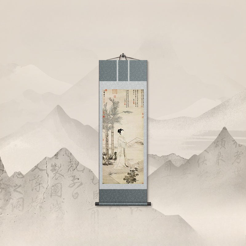 Traditional Chinese Painting: Tang Yin’s Jeong Ban Fan Scroll HD print | STAR8S