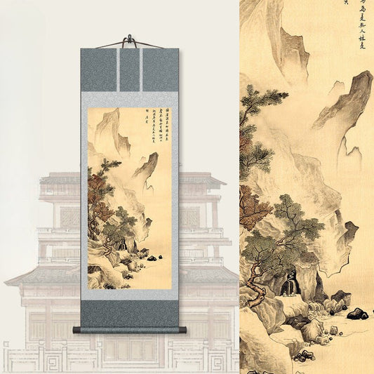 Traditional Chinese Painting: Tang Yin’s Spring - Breeze Scroll HD print | STAR8S