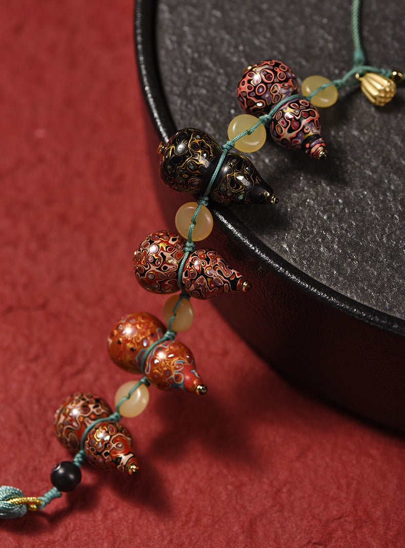 traditional handmade lacquer gourd pendant lacquerware art - star8s