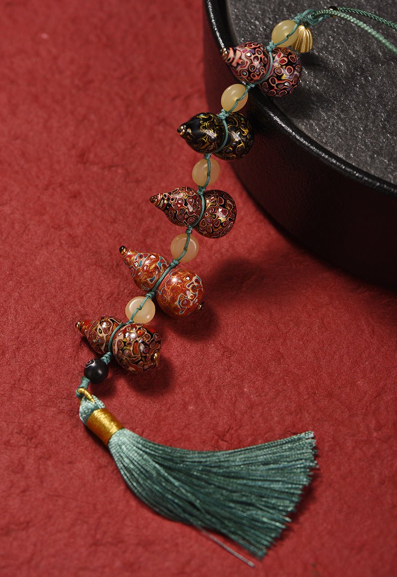 Traditional Handmade Lacquer Gourd Pendant lacquerware art - STAR8S