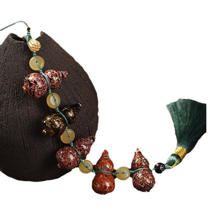 Traditional Handmade Lacquer Gourd Pendant lacquerware art - STAR8S