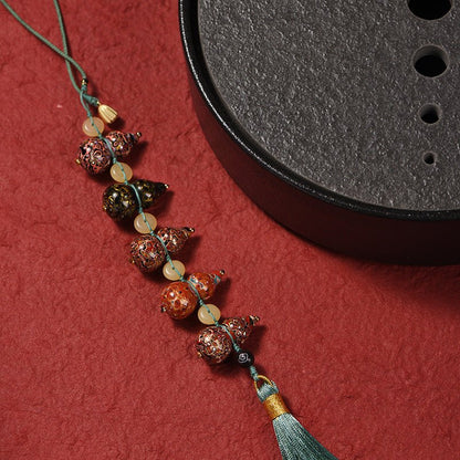 Traditional Handmade Lacquer Gourd Pendant lacquerware art - STAR8S
