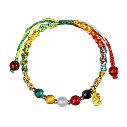 Traditional Red String Bracelet: Dragon Boat Festival Five - color Design | STAR8S