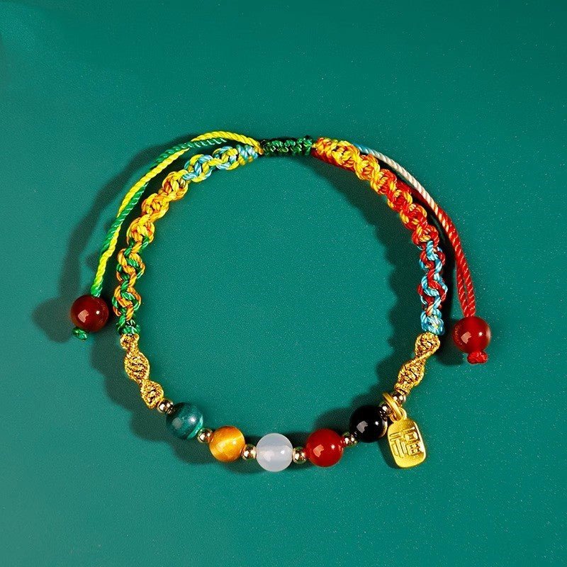 Traditional Red String Bracelet: Dragon Boat Festival Five - color Design | STAR8S