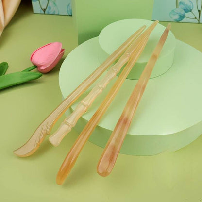 Trendy Ox Horn Hairpin Vintage Design for Hanfu Gift Girlfriend - STAR8S