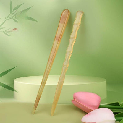 Trendy Ox Horn Hairpin Vintage Design for Hanfu Gift Girlfriend - STAR8S