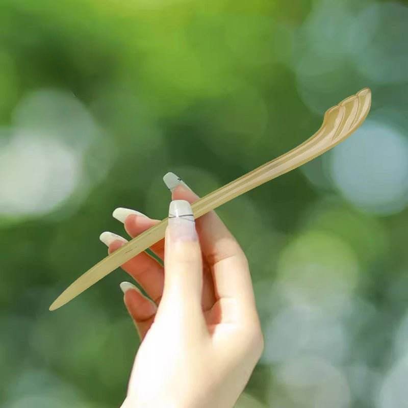 Trendy Ox Horn Hairpin Vintage Design for Hanfu Gift Girlfriend - STAR8S
