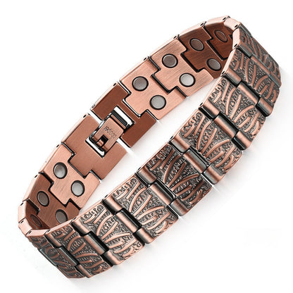 Vintage Creative Full Magnetic Metal Bracelet – Unisex Cross Design - STAR8S
