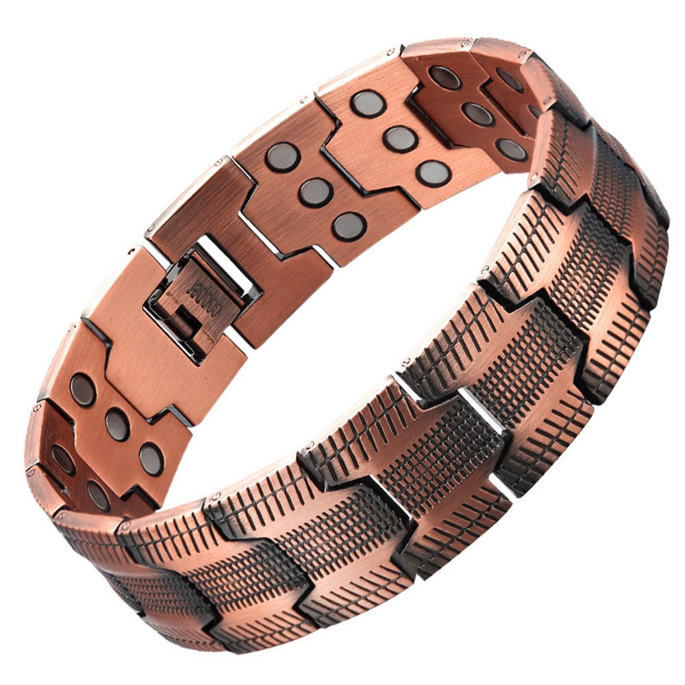 vintage creative full magnetic metal bracelet – unisex cross design - star8s